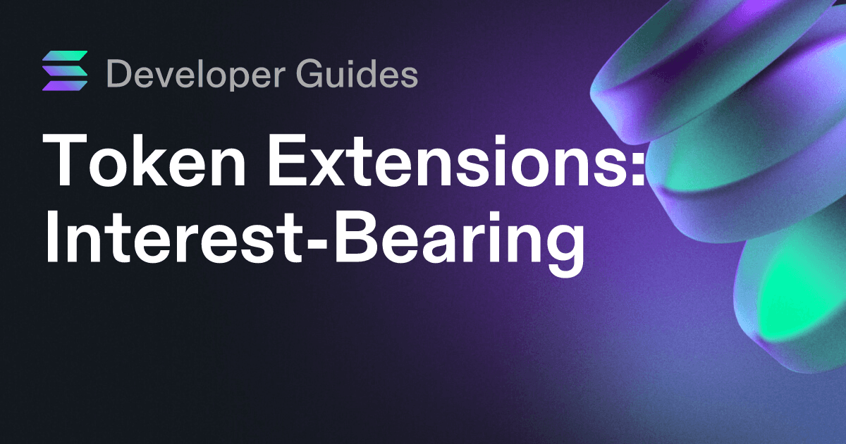 How to use the Interest-Bearing extension